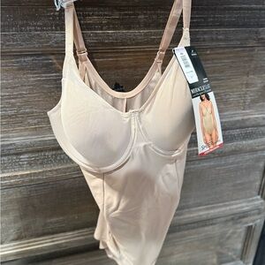 Miraclesuit Beige Nude Full Coverage Shapewear Bodysuit